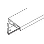 Angled profile support for one sliding level 6000 mm, alu plain anodized, predrilled