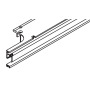 Double running track, top right, aluminum, anodized, L= 820 mm (2' 8 9/32'')