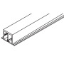 Reinforcement profile for running track, front, 4 doors, aluminum, anodized, L= 2765 mm (9' 27/32'')