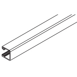 Rail vertical, clipsage, Hawa Regal B 25, alu anodisé, L= 3500 mm