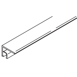 Rail de recouvrement vertical, Hawa Libra 20, alu anodisé, L= 2500 mm