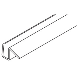 Profil de garde d'éclaboussure 10 mm, plastique, transparent, L= 460 mm