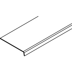 Couverture du profil de cache, aluminium, anodisé, L= 1600 mm