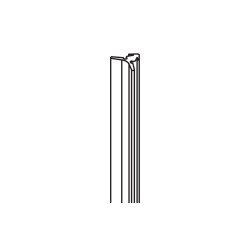 Caoutchouc pour profil vertical n° 2, noir, 5 m, système cadre